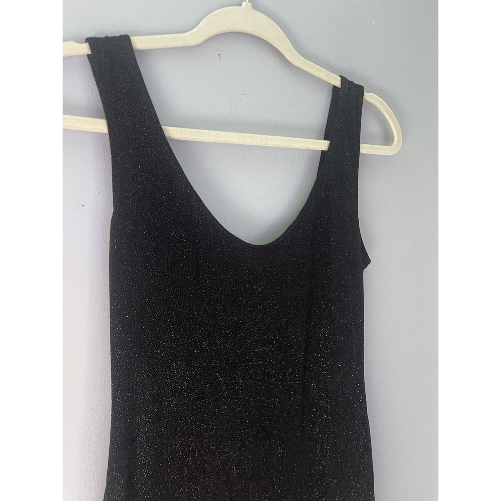 Backstage Black Sparkle Slip On Dress 10